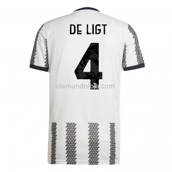 Camisola Juventus De Ligt 4 Equipamento Primeiro 2022-2023 Manga Corta